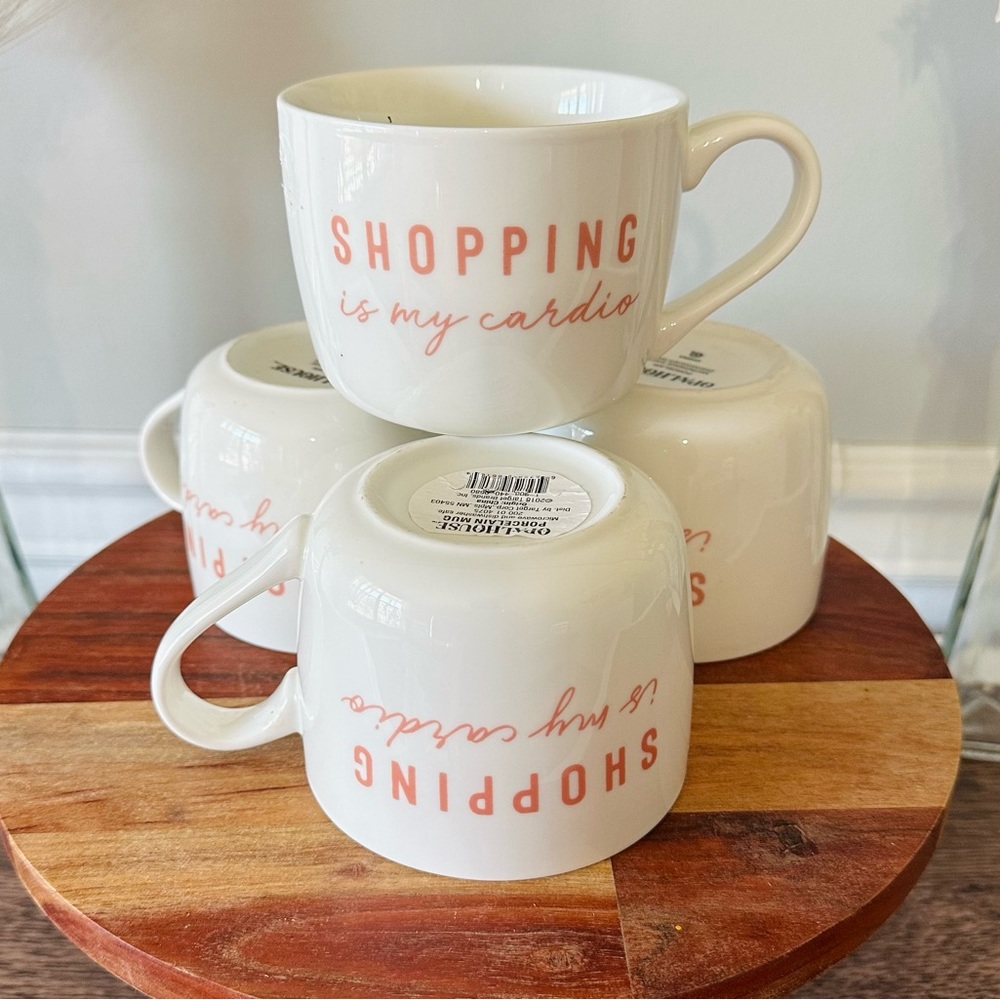 (4) Shopping is my cardio mugs